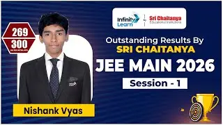 JEE Main 2026 Topper Nishank Vyas Scores 269 in Session 1 | Sri Chaitanya Academy #JEE #jeetopper
