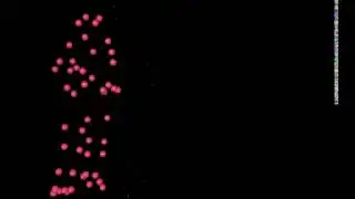 Running person shown on moving lights display