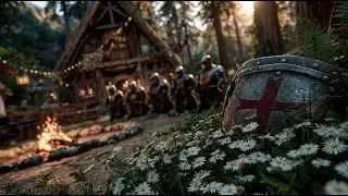 The Campfire Blessing at the Woodland Chapel Lodge | Medieval Fantasy Music & Animated Ambience