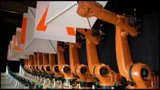 Synchronized dancing industrial robots