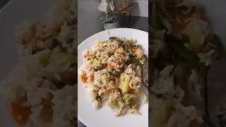 🥕🥦 Colorful Veggie Rice Bowl Healthy & Comforting🍚 #Healthy #VeggieGoodness #CleanEating #HomeCooked