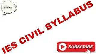 Ies civil syllabus