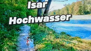 Herbstspaziergang am Poschinger Weiher und an der Isar: Hochwasser und Wiesn-Feeling