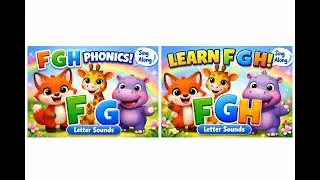 ABC Phonics Song F G H | Letter Sounds for Kids | Learn Alphabet (F-H)