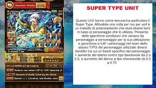 OnePiece Treasure Cruise Guida Completa Parte 3: Personaggi (Parte 1) Tipologie e Special
