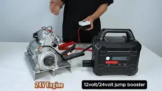 How To Start a 24 Volt Engine With 12v/24v Jump Starter?