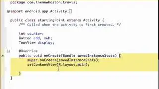 Android Application Development Tutorial   8   Setting up Variables and Referencing XML ids