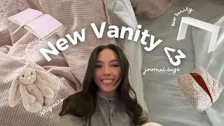 Aesthetic Desk / vanity setup | January cozy  vlog 🤍