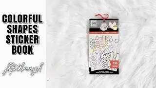 Colorful Shapes Value Pack Sticker Book Flipthrough | At Home With Quita