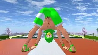 Giant human monster wearing hijab hunts Yuta😨😨 Sakura school simulator 