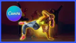 Создайте яркий постер с элементами свечения и света в Canva
