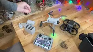 DJI Mini 3 vs Avata - side by side size comparison