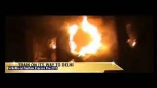 Rajdhani Express Fire - 2011 - as seen in news