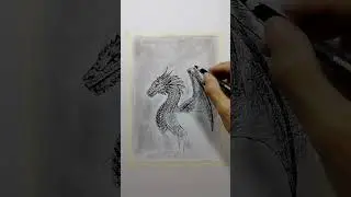 Draw a fantasy animal using a pencil #drawing #pencilsketch #art
