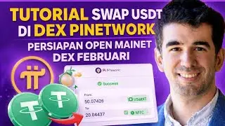 PINETWORK TERBARU~TUTORIAL SWAP USDT DI DEX PINETWORK PERSIAPAN OPEN MAINET DEX FEBRUARI