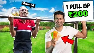 Do ONE Pull-Up WIN ₹200 | Pull-Up Public Challenge