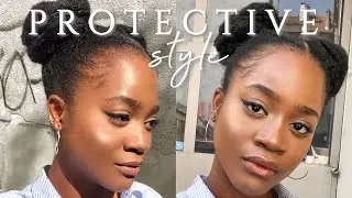 Trying out Two Easy Protective Hairstyles for Summer 2020