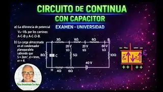 CIRCUITO DE CORRIENTE CONTINUA CON CAPACITOR. MUY INTERESANTE.
