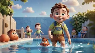 Baby Ben Jumps in the Water | Fun Splashing Song for Kids | Water Play Rhyme