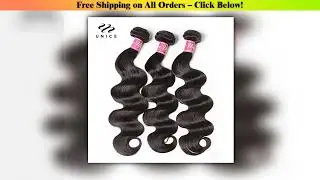 UNice Body Wave Bundles Natural Color 100% Human Hair Bundles Sew-in Quick Weaves Virgin Hair