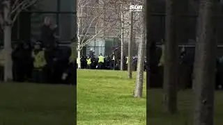 Rangers' Union Bears arrive at Celtic Park under heavy police presence