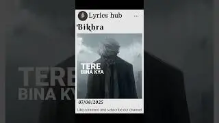 Bikhra 👀 #lyrics #songlyrics #comment #lyrics #subscribe #share #musicstyle