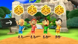 Wii Party Board Game Island 235 - Homer Simpson Vs Mario Vs IronMan Vs Takumi (Master Difficulty)