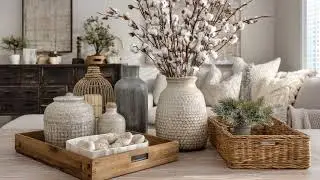 How to Style Neutral Winter Decor ~ Rustic Elegance & Shabby Chic