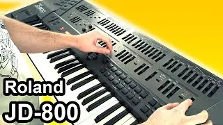 ROLAND JD 800 - Ambient chillout music soundscape 【SYNTH DEMO】