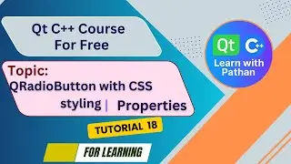 QRadioButton CSS 🔥 | Stylish Radio Buttons in Qt C++ @Learnwithpathan-1987