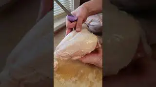 Cutting a whole chicken into a 8 piece