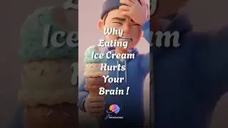 Why Eating Ice Cream Hurts Your Brain! 🍦🧠🥶#icecream #shorts #3danimation #satisfying  #facts#science