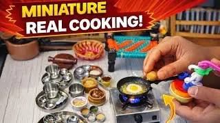 Miniature kitchen set tiny real cooking items wholesale Miniatures 1 1