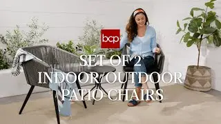 Best Choice Products Set of 2 Indoor/Outdoor Wicker Patio Chairs