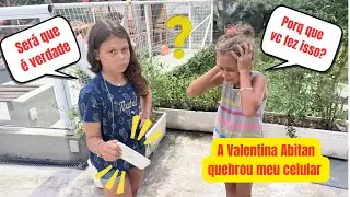 A Valentina Abitan jogou meu celular no ch&atilde;o... ser&aacute; que &eacute; verdade? Voc&ecirc;s s&oacute; v&atilde;o saber no final 🤔