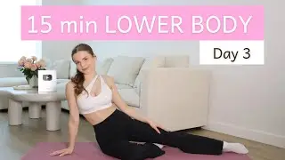 DAY 3 - 1 Month Pilates Plan // 15 MIN Slim legs & Round booty workout // DoraFit