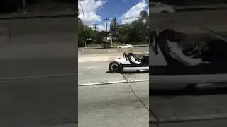 LIL PUMP ON US 101 freeway in LA.