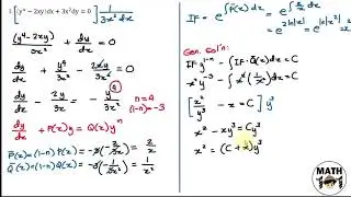 Differential Equations | Bernoulli Equations