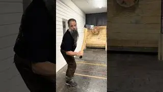 Professional Axe and knife throwing Viking from Sweden having fun with BIG AXE #skills #trickshots