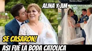 EN MEDIO de LÁGRIMAS! ASÍ FUE LA BODA de ALINA LOZANO y JIM VELÁSQUEZ!