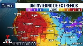 Invierno dividido: fr&iacute;o extremo al este y calor r&eacute;cord al oeste | Noticias Telemundo