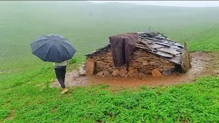Naturally Beautiful Mountain Village Life During the Rain | Most Peaceful And Relaxation Rural Life