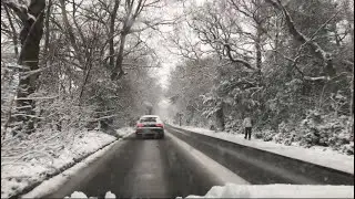Snow in March 2023 || A Snowy Day Driving around West Midlands