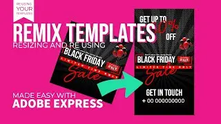 How to Resize and Reuse your templates in Adobe Express
