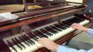 Very short 4ft 5in Gors & Kallmann baby grand piano c1930; warm and responsive: