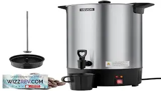 VEVOR Commercial Coffee Urn 100 Cup 15 L Hot Beverage Dispenser