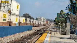 BNSF INTERMODAL HEADING TO BARSTOW TRAIN YARD TRACK 2 