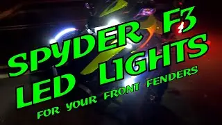 CAN-AM SPYDER F3 LED FENDER LIGHTS REVIEW (PART 1). Spyderpops front fender LED lights review.