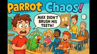 Max & the Talking Parrot | Funniest Kids Cartoon Story Ever 🦜😂