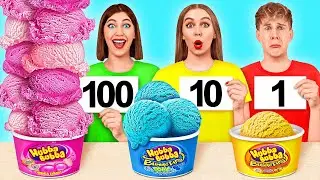 100 Lagen Voedsel Uitdaging | Prank Oorlogen Multi DO Challenge